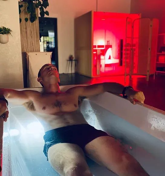 Recovery suite with cold plunge and sauna
